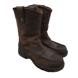 Georgia Boot Boots Mens 9.5W Brown Leather Athens Waterproof Wellington Work